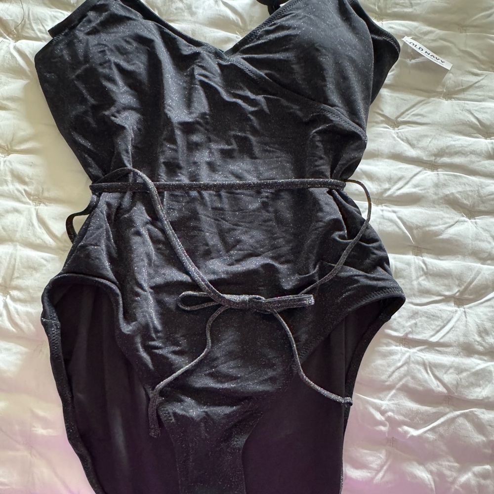 Old Navy Black Swimsuit with Sweetheart Neckline NWT